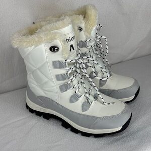 White Faux Fur Lined Winter Snow Boots | EU 37 (US 6.5–7)
